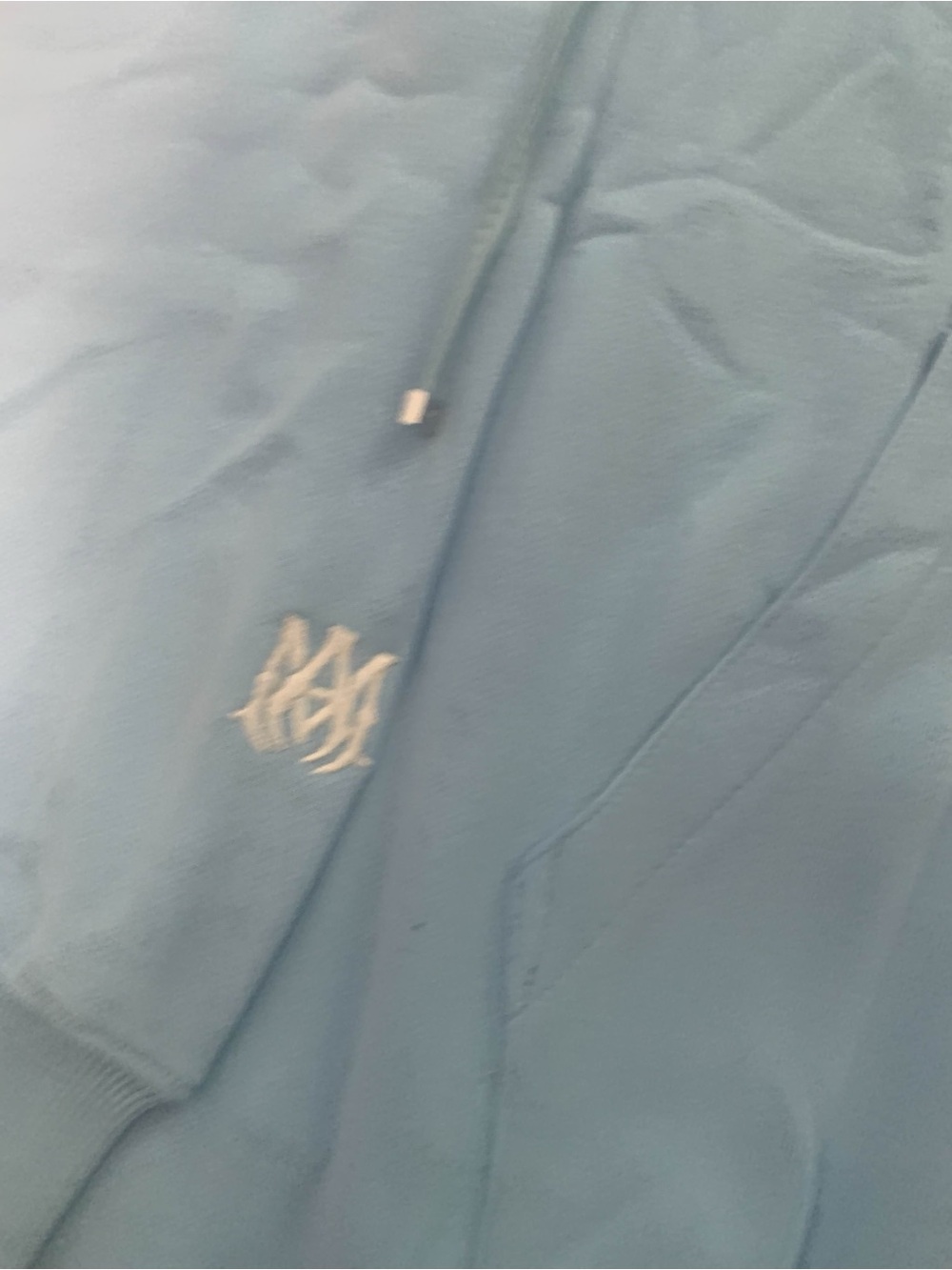 AMIRI Leather Logo Hoodie Men’s Medium - Picture 3 of 4